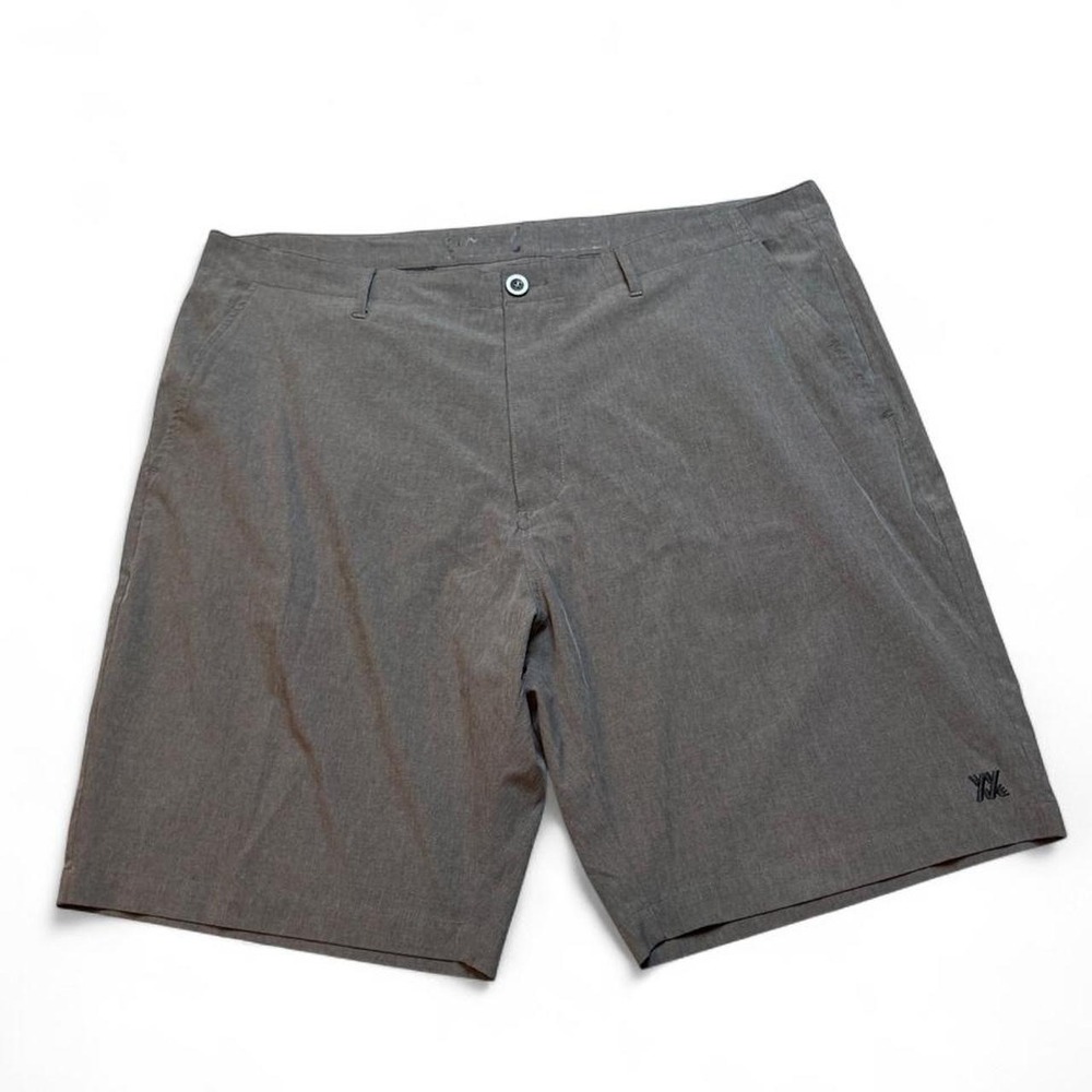 Dixxon Shorts Mens 42 Gray Stretch Hybrid Chino Live Fast Forever Casual Summer